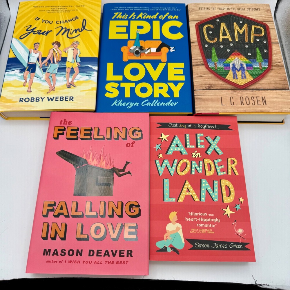 YA LGBTQ+ Teen Young Adult Fiction Romance Novels Lot of 5 BRAND NEW